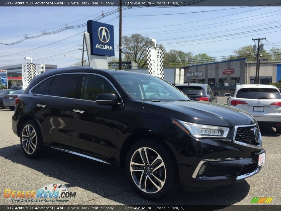 2017 Acura MDX Advance SH-AWD Crystal Black Pearl / Ebony Photo #1
