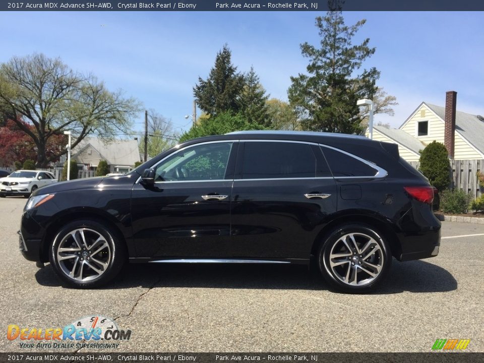 2017 Acura MDX Advance SH-AWD Crystal Black Pearl / Ebony Photo #6