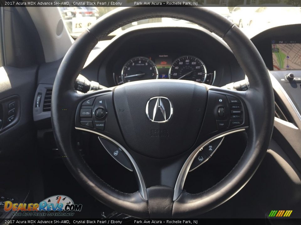 2017 Acura MDX Advance SH-AWD Crystal Black Pearl / Ebony Photo #17