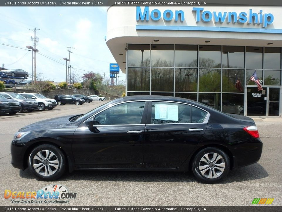 2015 Honda Accord LX Sedan Crystal Black Pearl / Black Photo #2