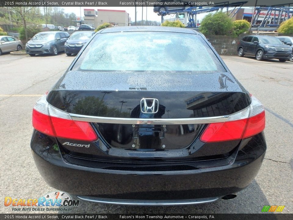 2015 Honda Accord LX Sedan Crystal Black Pearl / Black Photo #4