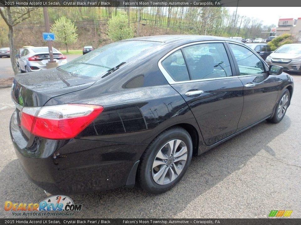 2015 Honda Accord LX Sedan Crystal Black Pearl / Black Photo #5