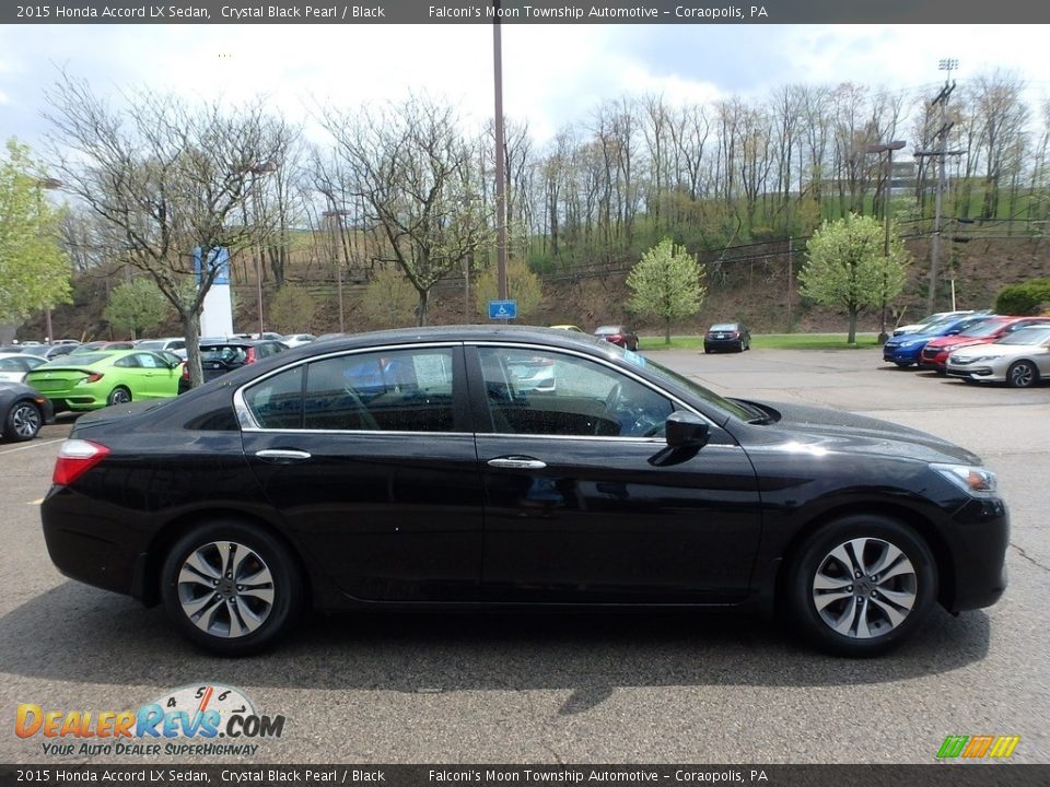 2015 Honda Accord LX Sedan Crystal Black Pearl / Black Photo #6
