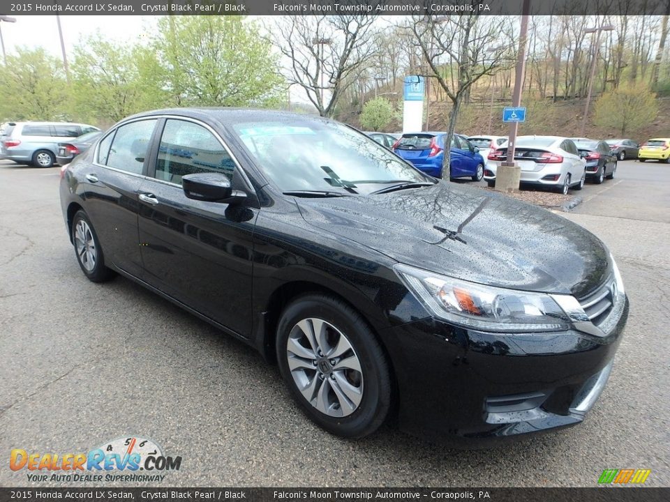 2015 Honda Accord LX Sedan Crystal Black Pearl / Black Photo #7