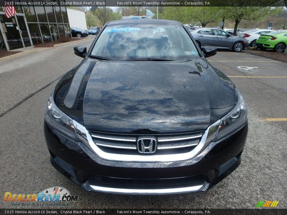 2015 Honda Accord LX Sedan Crystal Black Pearl / Black Photo #8
