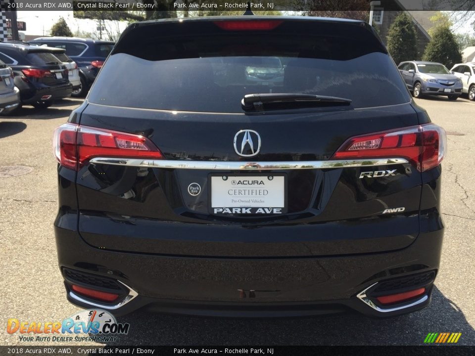 2018 Acura RDX AWD Crystal Black Pearl / Ebony Photo #4