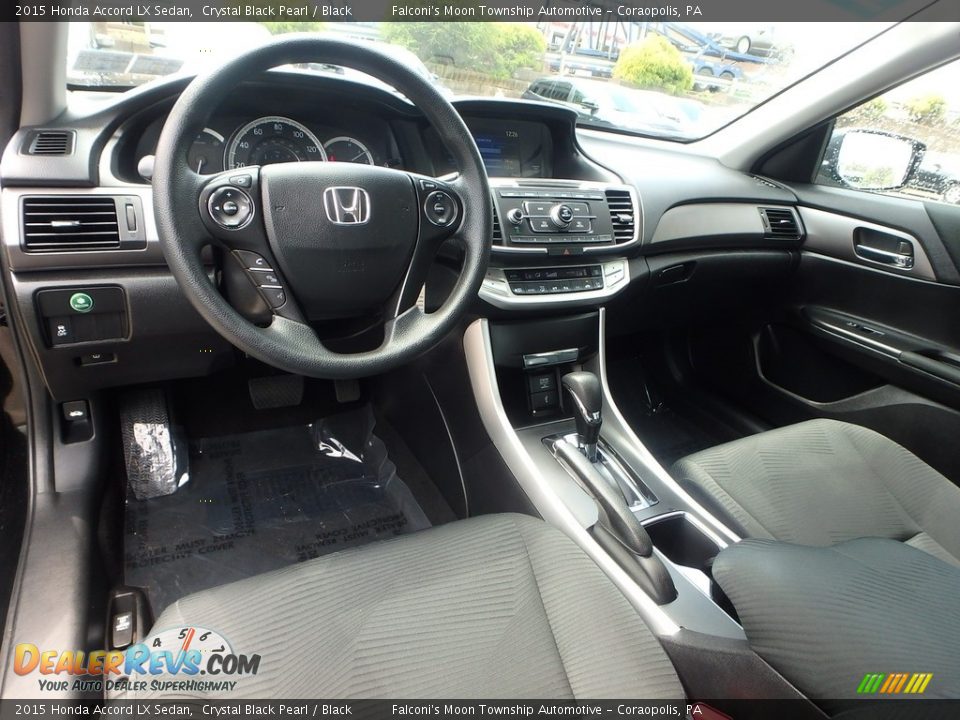 2015 Honda Accord LX Sedan Crystal Black Pearl / Black Photo #17