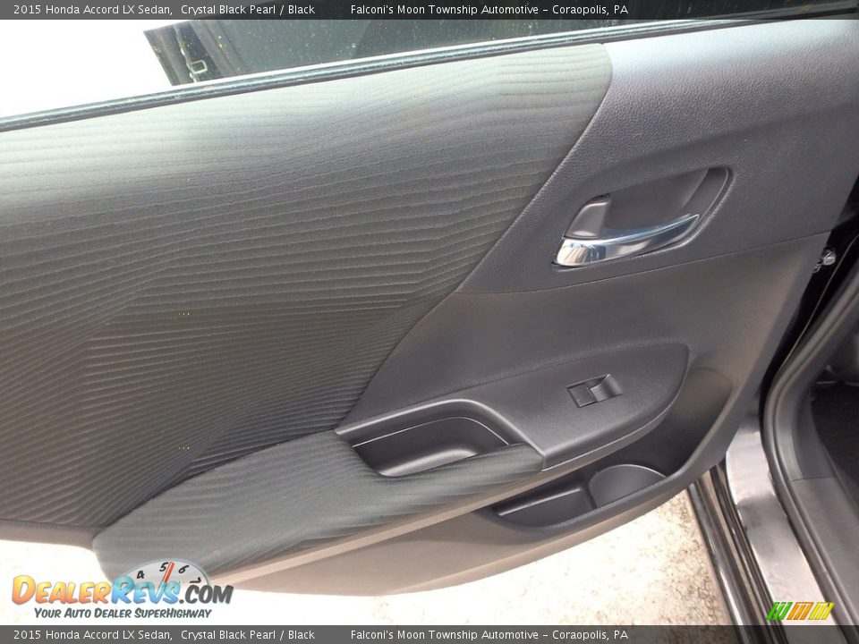 2015 Honda Accord LX Sedan Crystal Black Pearl / Black Photo #18