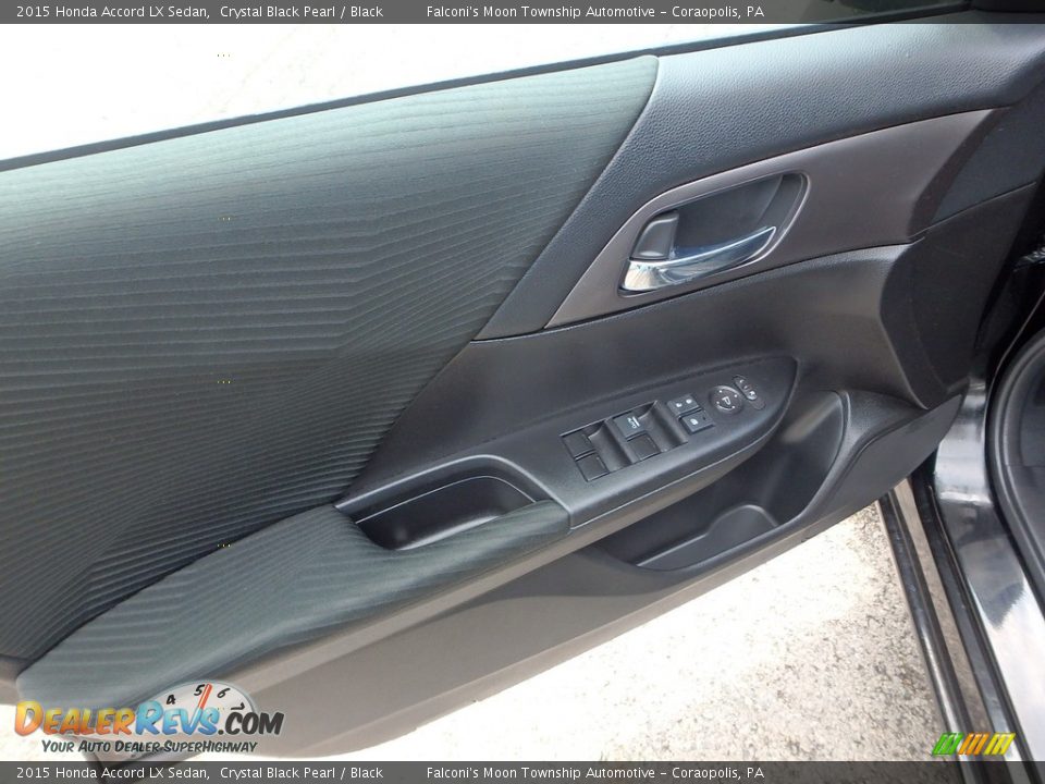 2015 Honda Accord LX Sedan Crystal Black Pearl / Black Photo #19