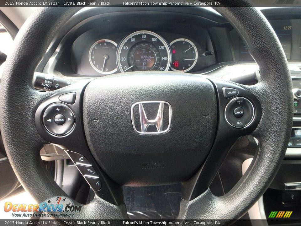 2015 Honda Accord LX Sedan Crystal Black Pearl / Black Photo #21