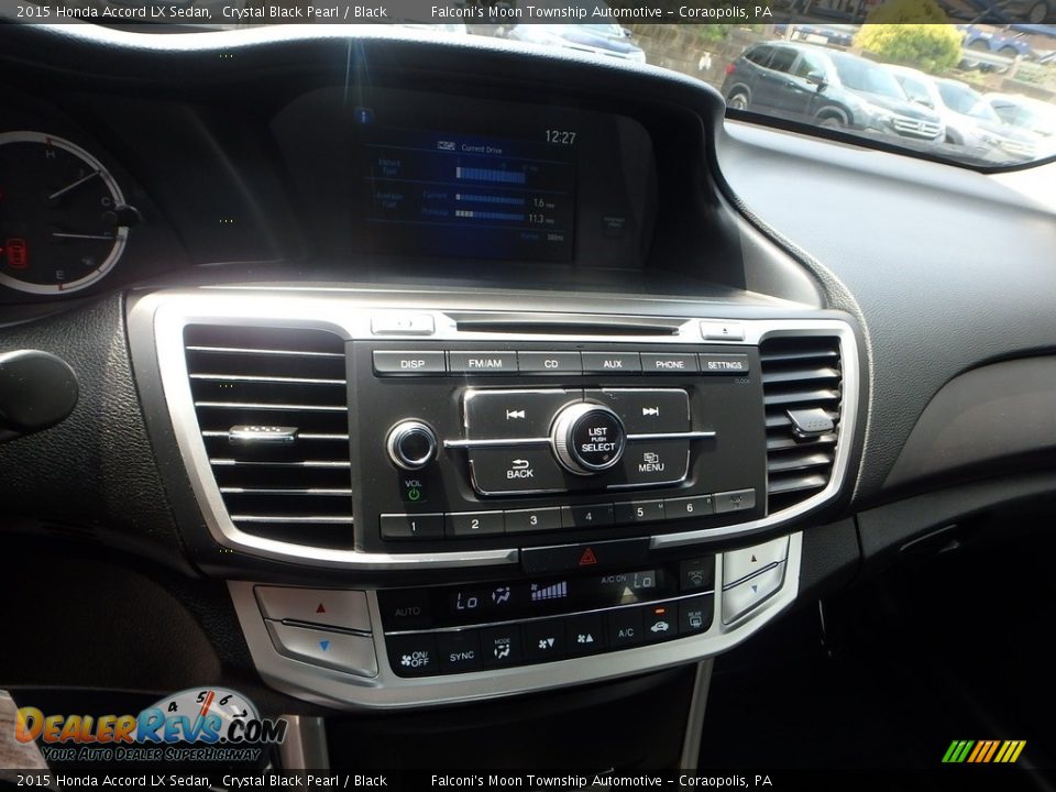 2015 Honda Accord LX Sedan Crystal Black Pearl / Black Photo #22