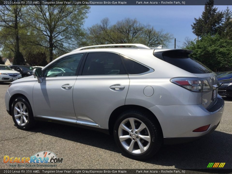 2010 Lexus RX 350 AWD Tungsten Silver Pearl / Light Gray/Espresso Birds-Eye Maple Photo #5