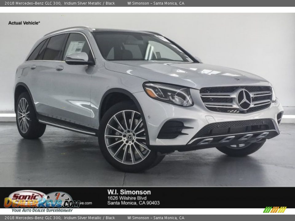 2018 Mercedes-Benz GLC 300 Iridium Silver Metallic / Black Photo #1