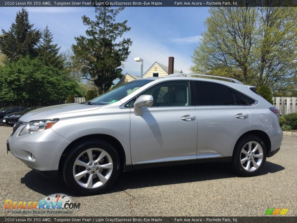 2010 Lexus RX 350 AWD Tungsten Silver Pearl / Light Gray/Espresso Birds-Eye Maple Photo #7