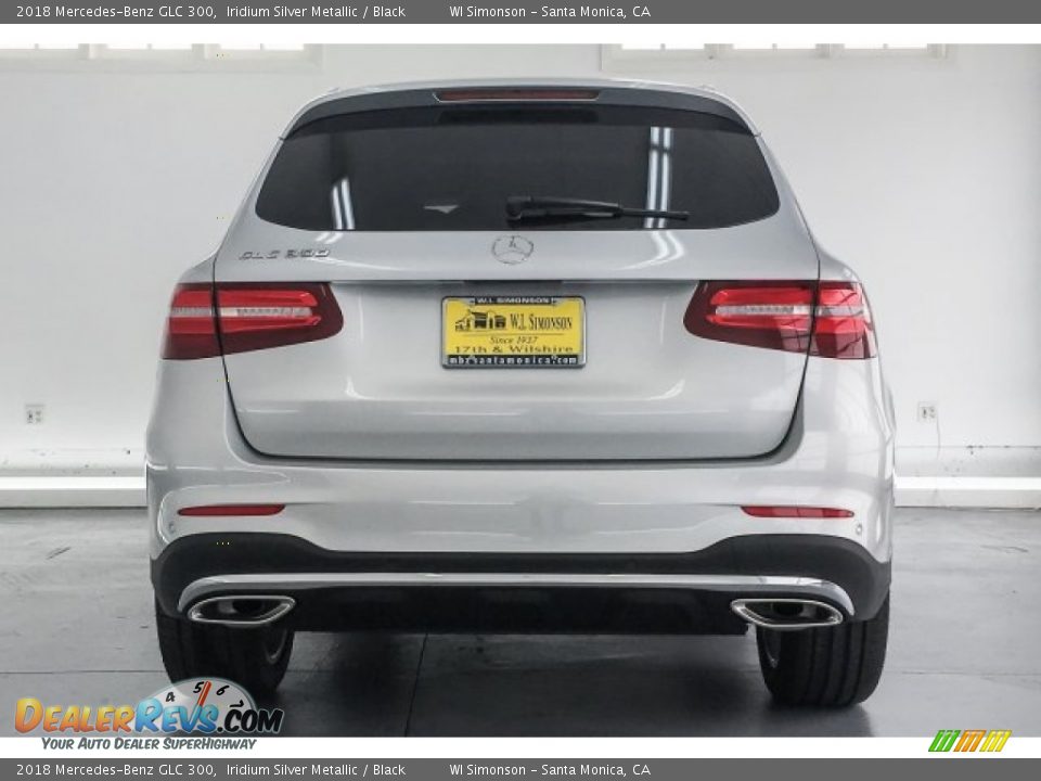 2018 Mercedes-Benz GLC 300 Iridium Silver Metallic / Black Photo #4