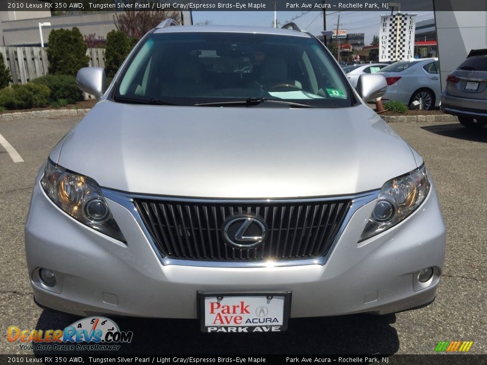 2010 Lexus RX 350 AWD Tungsten Silver Pearl / Light Gray/Espresso Birds-Eye Maple Photo #8