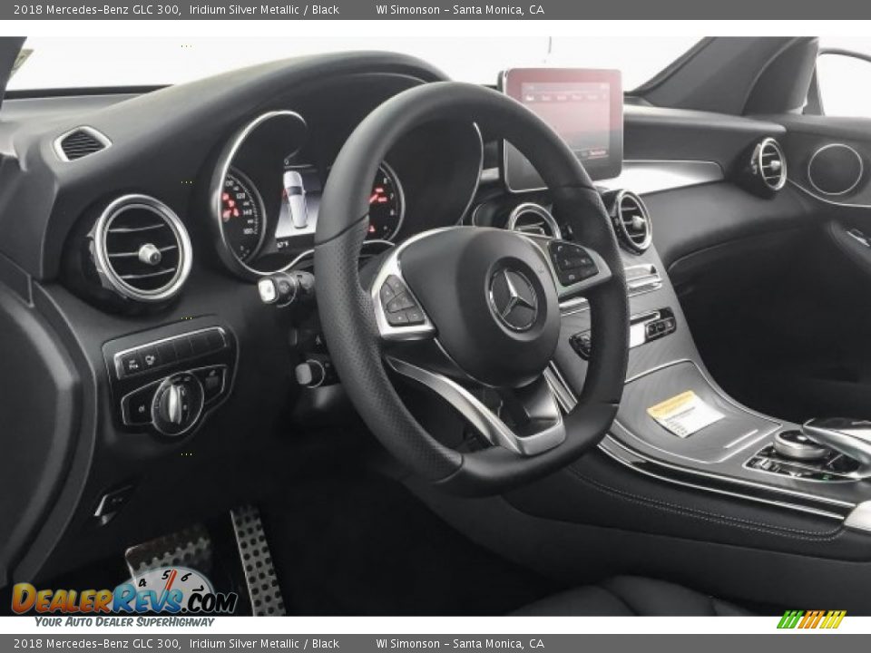 2018 Mercedes-Benz GLC 300 Iridium Silver Metallic / Black Photo #6