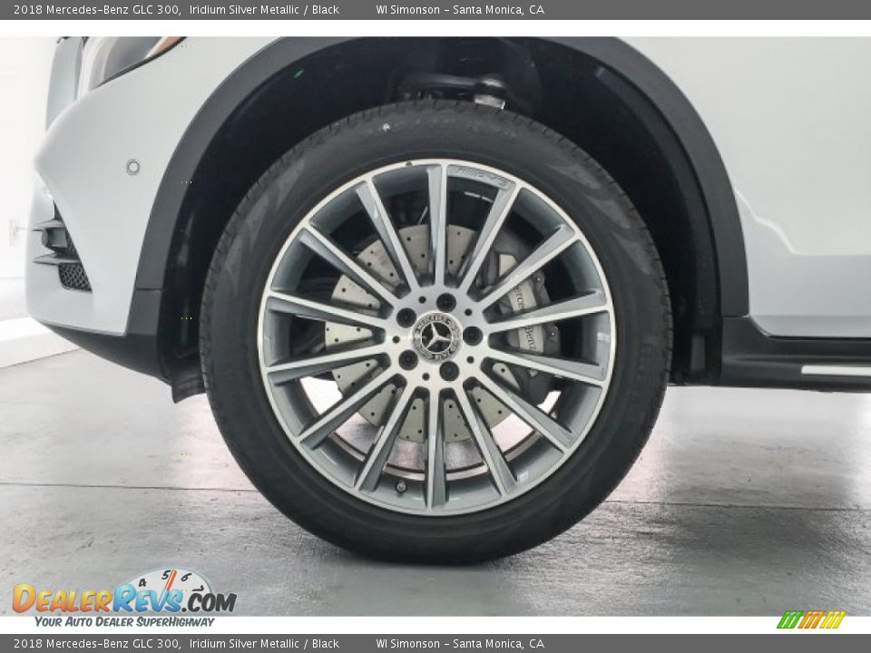 2018 Mercedes-Benz GLC 300 Iridium Silver Metallic / Black Photo #9