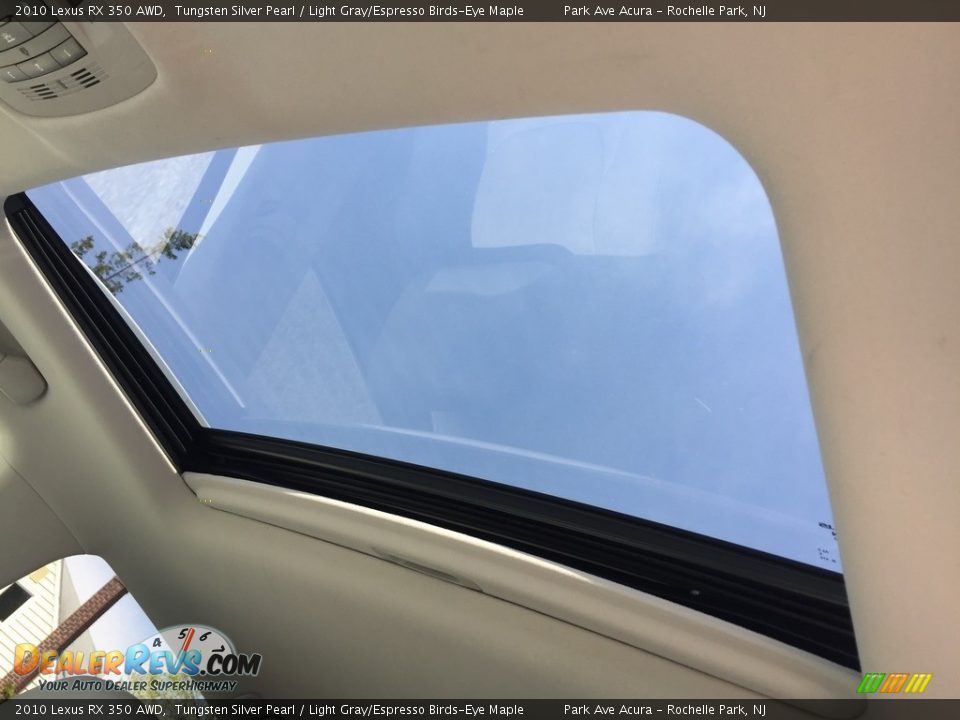 2010 Lexus RX 350 AWD Tungsten Silver Pearl / Light Gray/Espresso Birds-Eye Maple Photo #13