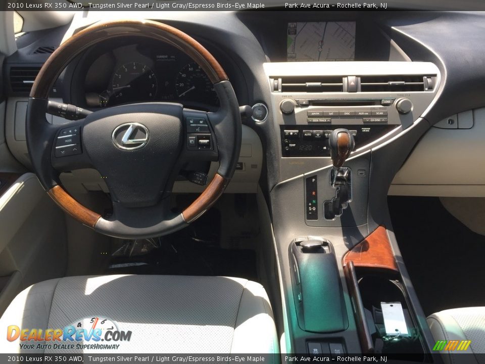 2010 Lexus RX 350 AWD Tungsten Silver Pearl / Light Gray/Espresso Birds-Eye Maple Photo #14