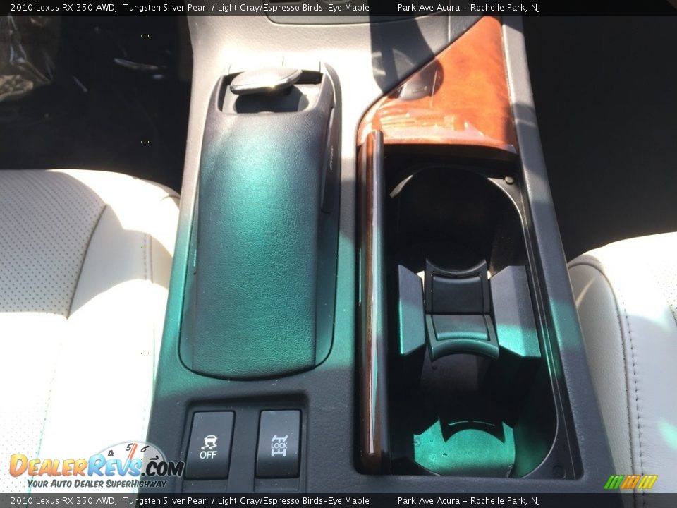 2010 Lexus RX 350 AWD Tungsten Silver Pearl / Light Gray/Espresso Birds-Eye Maple Photo #16