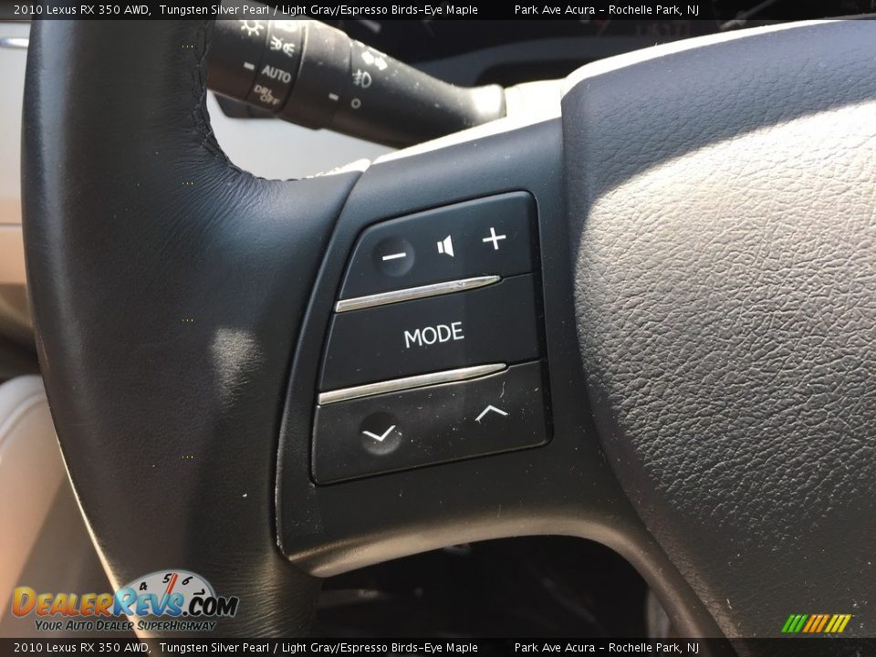 2010 Lexus RX 350 AWD Tungsten Silver Pearl / Light Gray/Espresso Birds-Eye Maple Photo #18