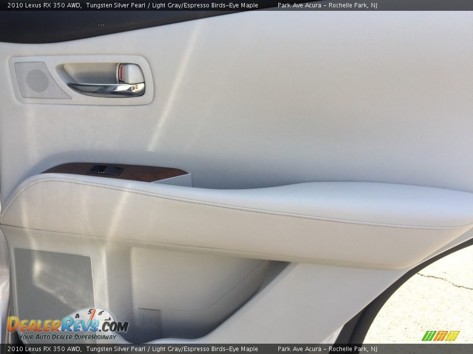 2010 Lexus RX 350 AWD Tungsten Silver Pearl / Light Gray/Espresso Birds-Eye Maple Photo #23