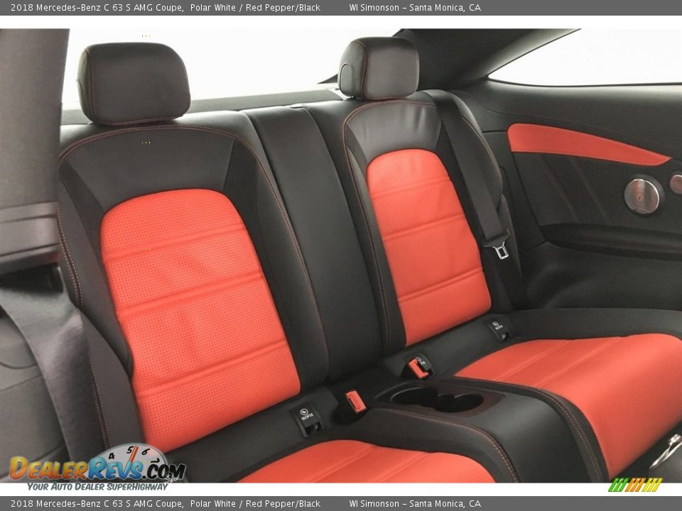Rear Seat of 2018 Mercedes-Benz C 63 S AMG Coupe Photo #13
