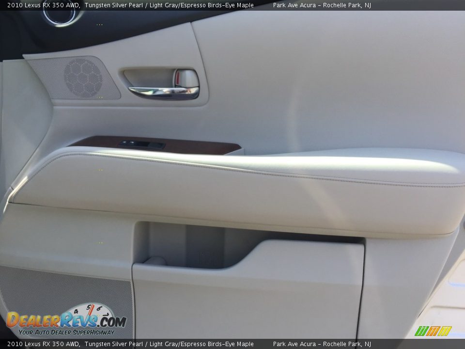 2010 Lexus RX 350 AWD Tungsten Silver Pearl / Light Gray/Espresso Birds-Eye Maple Photo #28
