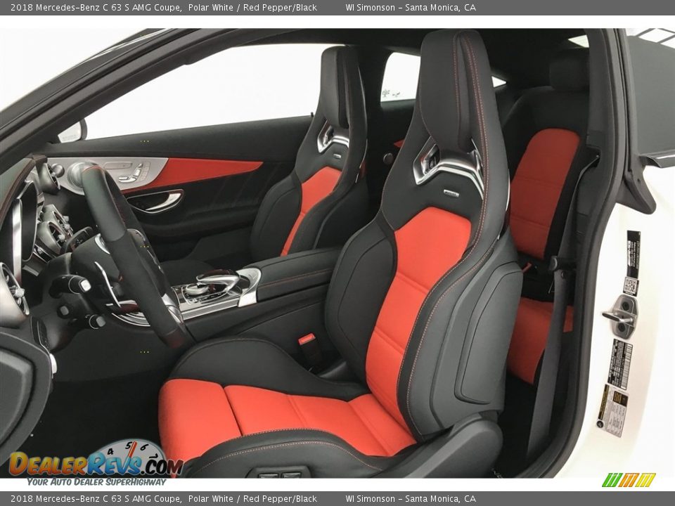 Red Pepper/Black Interior - 2018 Mercedes-Benz C 63 S AMG Coupe Photo #15