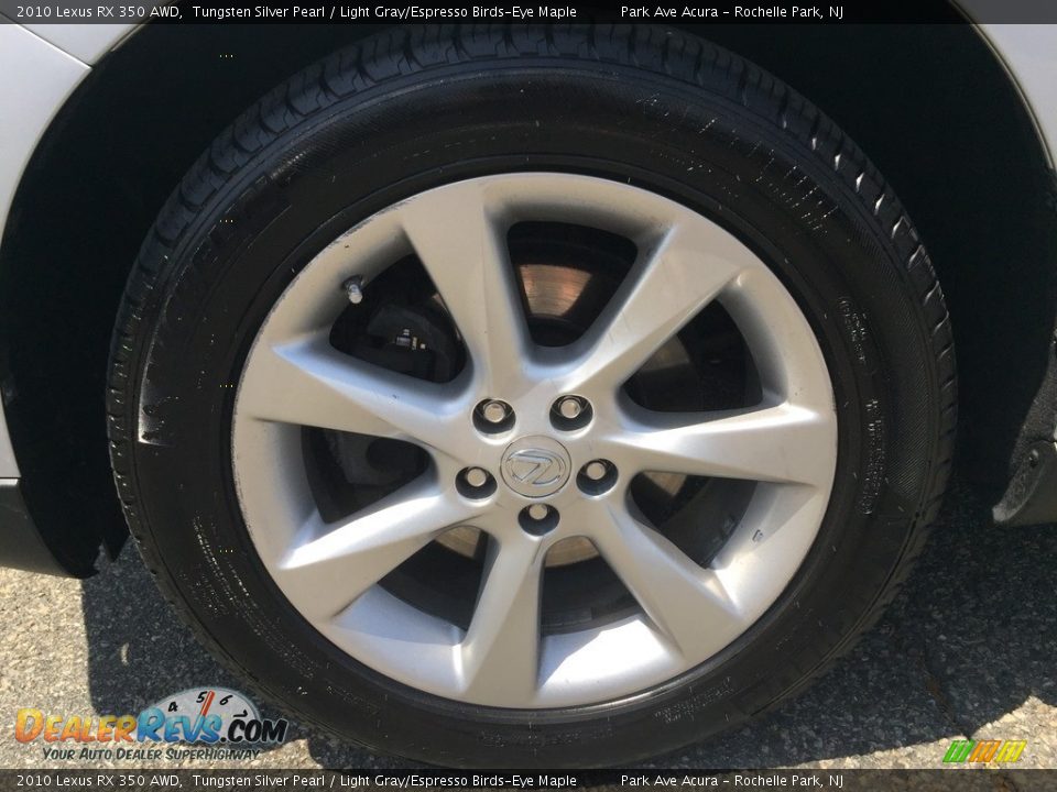 2010 Lexus RX 350 AWD Tungsten Silver Pearl / Light Gray/Espresso Birds-Eye Maple Photo #32