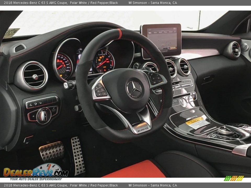 Dashboard of 2018 Mercedes-Benz C 63 S AMG Coupe Photo #20
