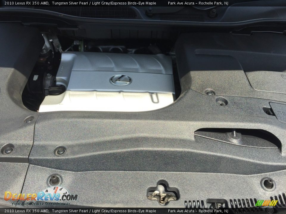 2010 Lexus RX 350 AWD Tungsten Silver Pearl / Light Gray/Espresso Birds-Eye Maple Photo #33