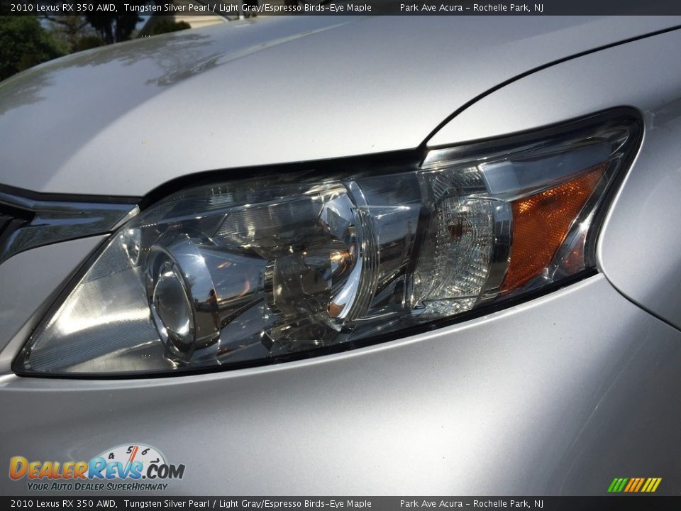 2010 Lexus RX 350 AWD Tungsten Silver Pearl / Light Gray/Espresso Birds-Eye Maple Photo #34