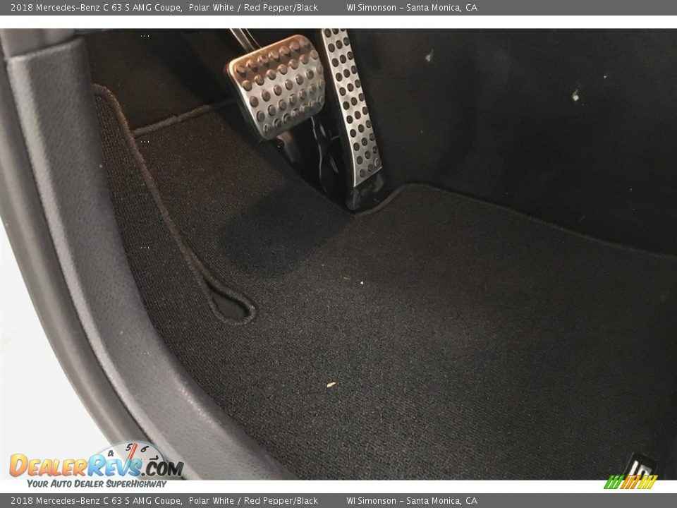 2018 Mercedes-Benz C 63 S AMG Coupe Polar White / Red Pepper/Black Photo #22