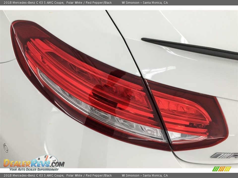 2018 Mercedes-Benz C 63 S AMG Coupe Polar White / Red Pepper/Black Photo #25