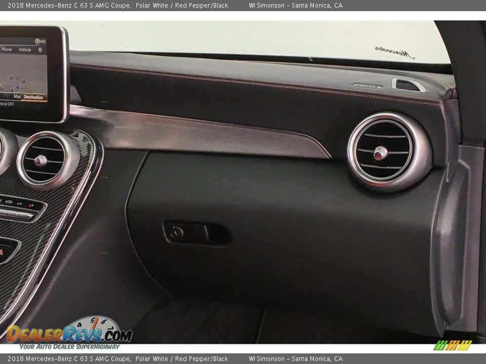 2018 Mercedes-Benz C 63 S AMG Coupe Polar White / Red Pepper/Black Photo #27