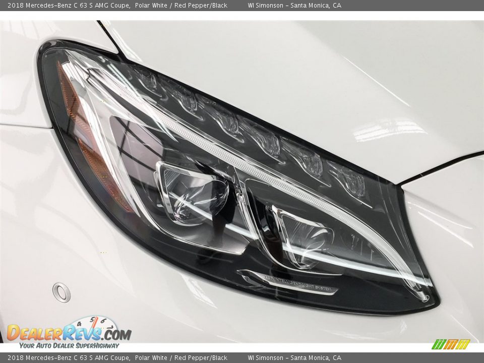 2018 Mercedes-Benz C 63 S AMG Coupe Polar White / Red Pepper/Black Photo #33