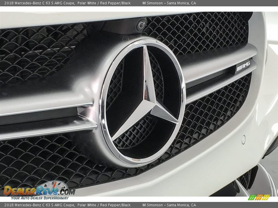 2018 Mercedes-Benz C 63 S AMG Coupe Polar White / Red Pepper/Black Photo #34