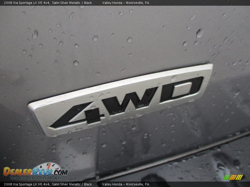 2008 Kia Sportage LX V6 4x4 Satin Silver Metallic / Black Photo #4