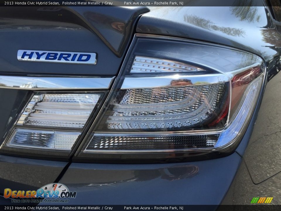 2013 Honda Civic Hybrid Sedan Polished Metal Metallic / Gray Photo #22
