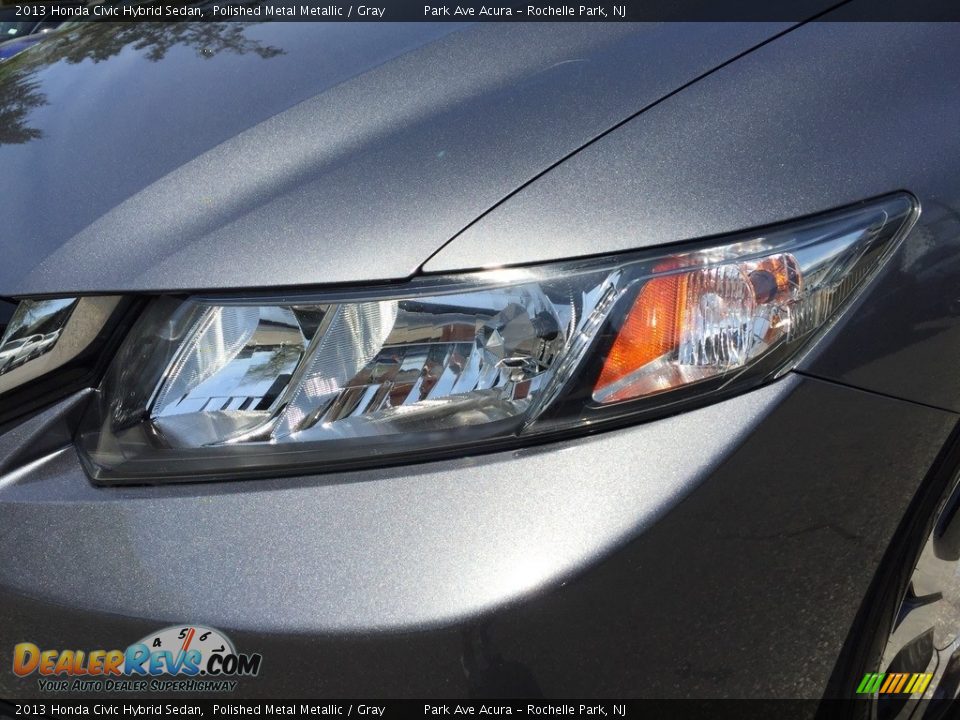 2013 Honda Civic Hybrid Sedan Polished Metal Metallic / Gray Photo #31