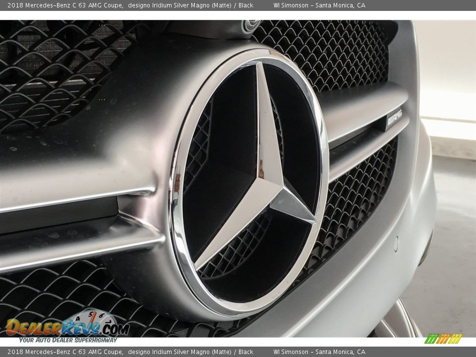 2018 Mercedes-Benz C 63 AMG Coupe designo Iridium Silver Magno (Matte) / Black Photo #34