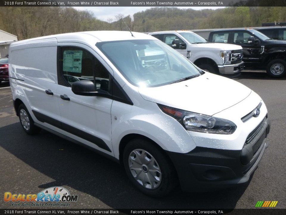 2018 Ford Transit Connect XL Van Frozen White / Charcoal Black Photo #3