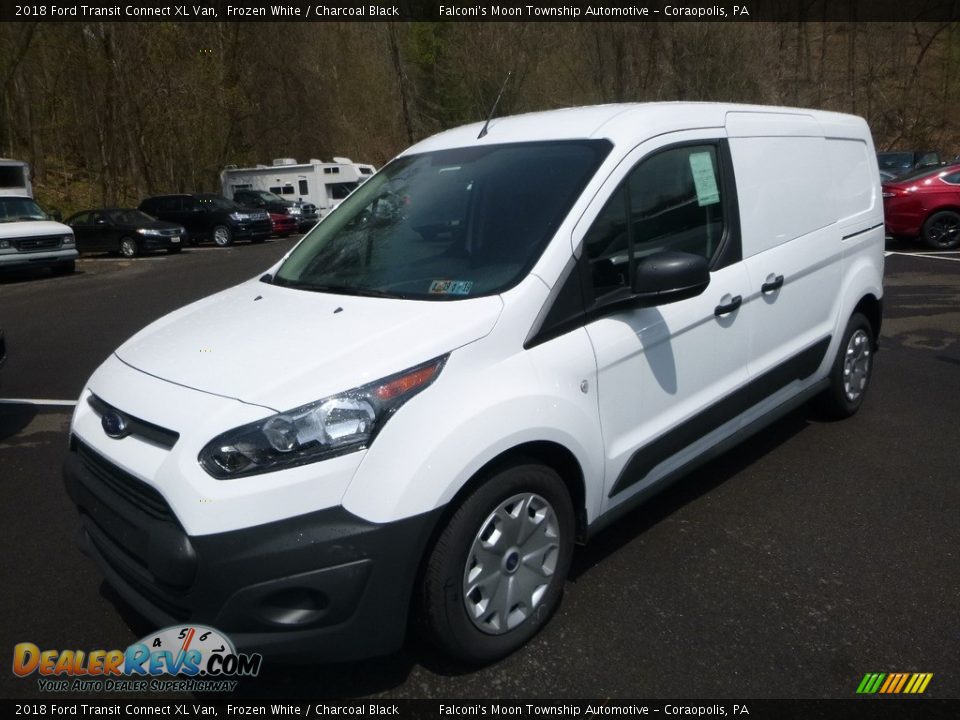 2018 Ford Transit Connect XL Van Frozen White / Charcoal Black Photo #5