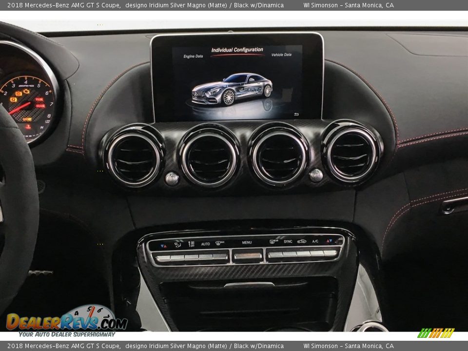 2018 Mercedes-Benz AMG GT S Coupe designo Iridium Silver Magno (Matte) / Black w/Dinamica Photo #5
