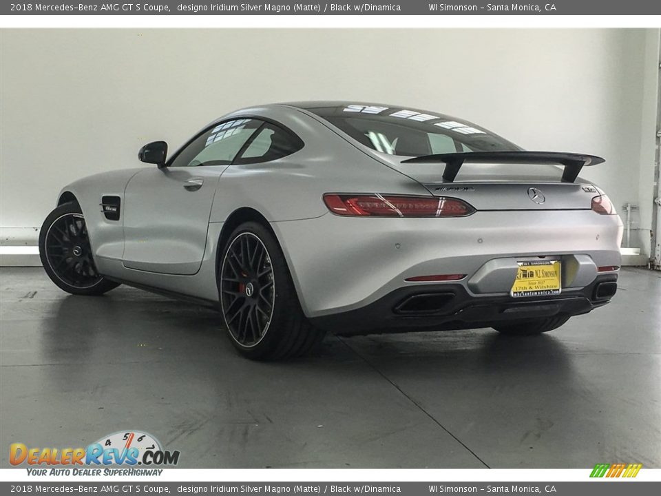 2018 Mercedes-Benz AMG GT S Coupe designo Iridium Silver Magno (Matte) / Black w/Dinamica Photo #10