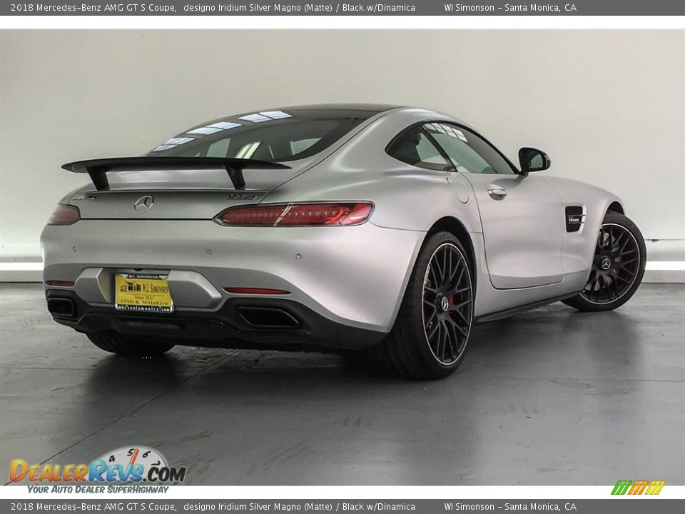 2018 Mercedes-Benz AMG GT S Coupe designo Iridium Silver Magno (Matte) / Black w/Dinamica Photo #17
