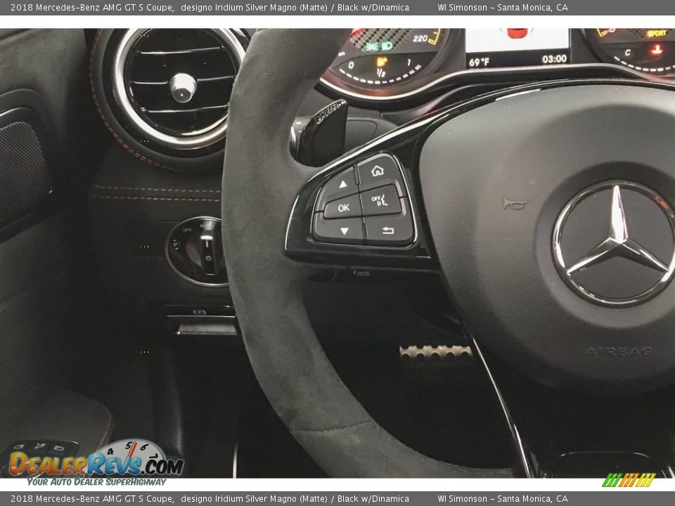 2018 Mercedes-Benz AMG GT S Coupe Steering Wheel Photo #18