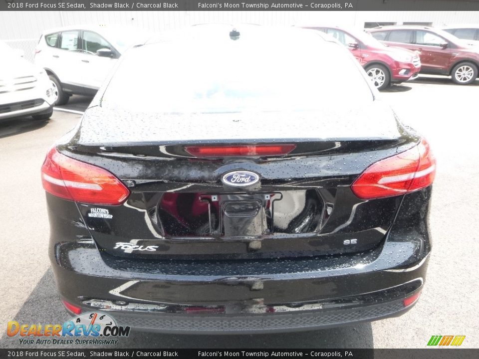 2018 Ford Focus SE Sedan Shadow Black / Charcoal Black Photo #7